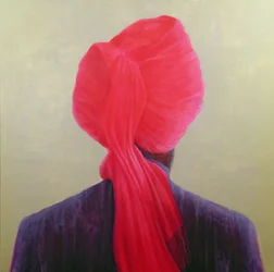 Turban Rouge, Veste Violette